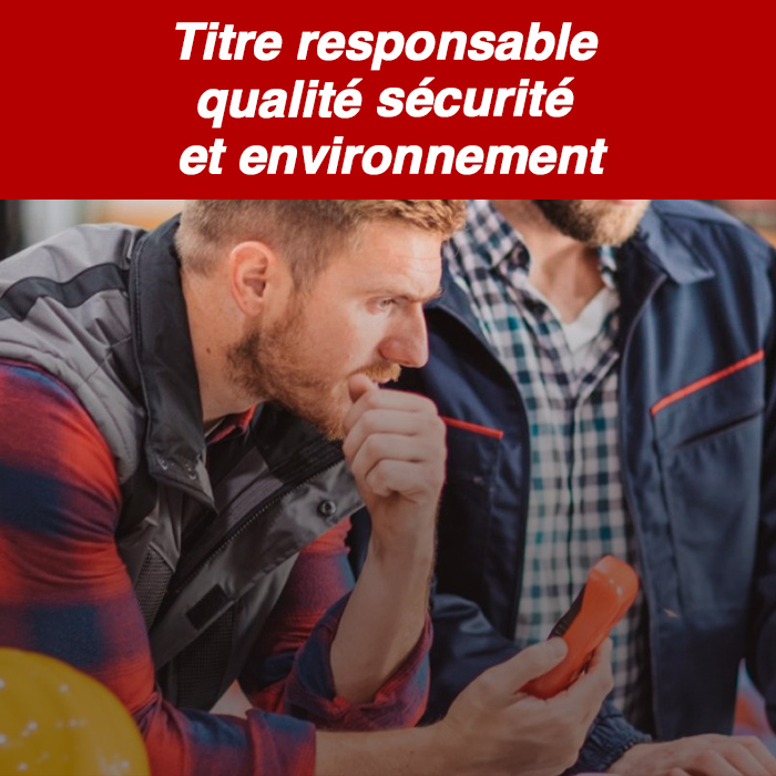 Titre responsable qualité sécurité et environnement
